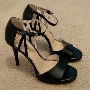 Michael Kors Black Strap Heels 4 Inches/ 10.16 CM
